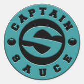 Sticker Rond Logo du capitaine Sauce (Devant)