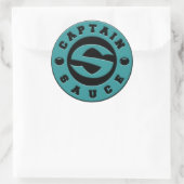 Sticker Rond Logo du capitaine Sauce (Sac)