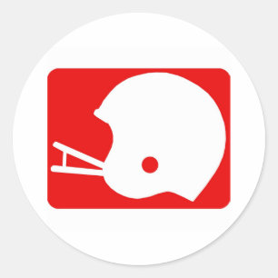 Sticker Rond logo du casque de football