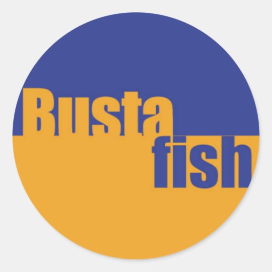 Sticker Rond logo du cercle bustafish (Devant)