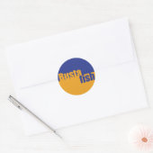 Sticker Rond logo du cercle bustafish (Enveloppe)