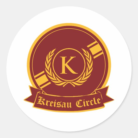 Sticker Rond logo du cercle kreisau (Devant)