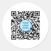 Sticker Rond Logo du code QR (Devant)