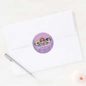 Sticker Rond Logo du groupe Powerpuff Girls (Enveloppe)