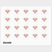 Sticker Rond Logo du Jacquard Supergirl (Feuille)