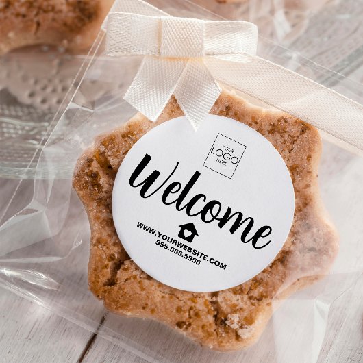 Sticker Rond Logo du locateur immobilier Open House personnalis