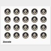 Sticker Rond logo du mouvement 4B (Feuille)