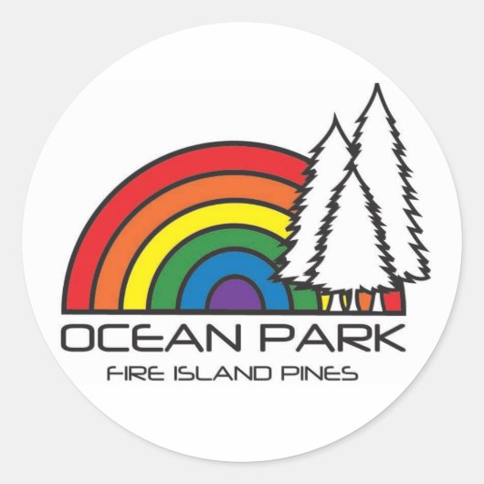 Sticker Rond logo du parc océanique (Devant)