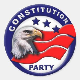 Sticker Rond Logo du Parti de la constitution
