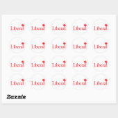 Sticker Rond Logo du Parti libéral (Feuille)