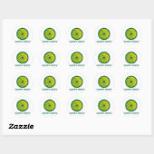 Sticker Rond Logo du Parti Vert (Feuille)