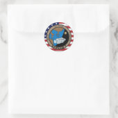 Sticker Rond Logo du patch de mission Apollo 1 (Sac)
