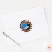 Sticker Rond Logo du patch de mission Apollo 1 (Enveloppe)