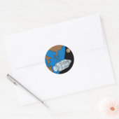Sticker Rond Logo du patch de mission Apollo 1 (Enveloppe)