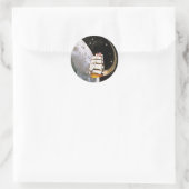 Sticker Rond Logo du patch de mission Apollo 12 (Sac)