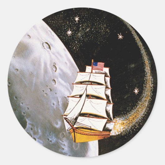 Sticker Rond Logo du patch de mission Apollo 12 (Devant)