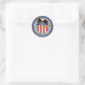Sticker Rond Logo du patch de mission NASA Apollo 16 (Sac)