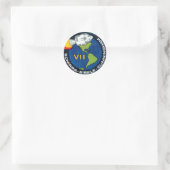 Sticker Rond Logo du patch de mission NASA Apollo 7 (Sac)