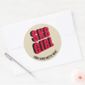 Sticker Rond Logo du skateboard (Enveloppe)