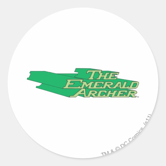 Sticker Rond Logo Emerald Archer (Devant)