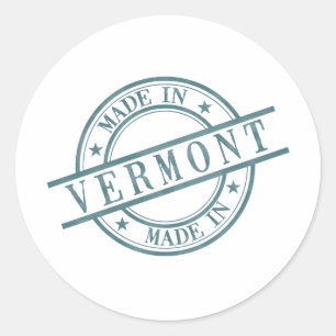 Sticker Rond Logo en caoutchouc rond vert du Vermont