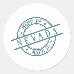 Sticker Rond Logo en caoutchouc vert du Nevada