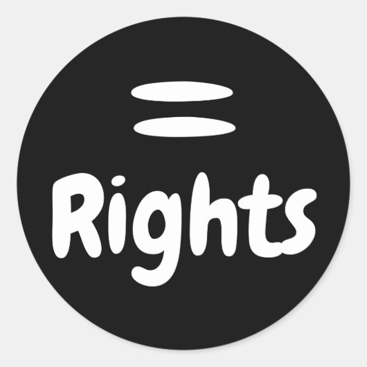 Sticker Rond Logo Equal Rights (Devant)