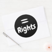 Sticker Rond Logo Equal Rights (Enveloppe)