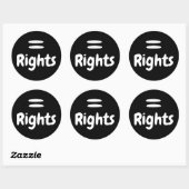 Sticker Rond Logo Equal Rights (Feuille)