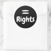 Sticker Rond Logo Equal Rights (Sac)