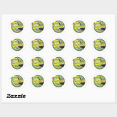 Sticker Rond Logo Explorez le Brésil Fabuleux (Feuille)