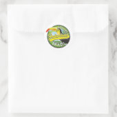 Sticker Rond Logo Explorez le Brésil Fabuleux (Sac)