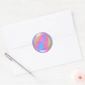 Sticker Rond Logo Eyelash maquillage ongle ongle Holographe Soi (Enveloppe)