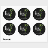 Sticker Rond Logo FearCast Harvey (Feuille)