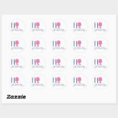 Sticker Rond Logo FLO (Feuille)