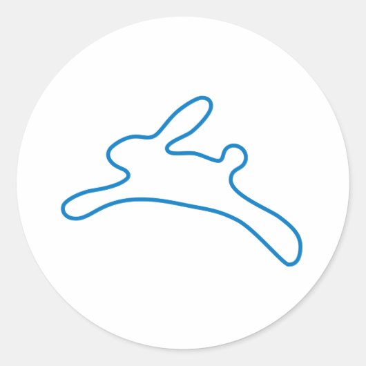 Sticker Rond Logo Freenet Bunny (Devant)