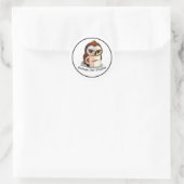 Sticker Rond Logo GothamOwlStudios (Sac)