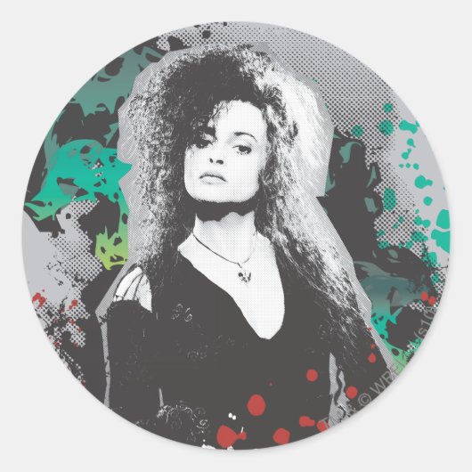 Sticker Rond Logo graphique Bellatrix Lestrange (Devant)