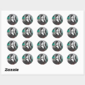 Sticker Rond Logo Graphique de Bellatrix Lestrange (Feuille)