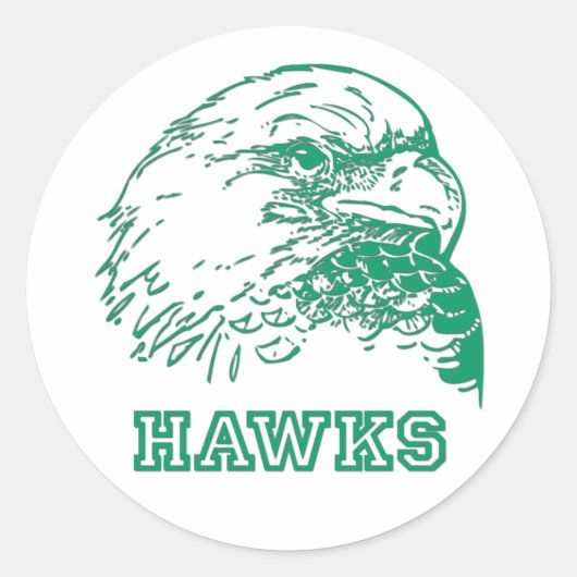Sticker Rond Logo Hawks (Devant)