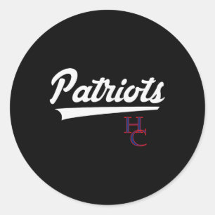 Sticker Rond Logo Henry Comté Patriots Swoosh Vintage Hs