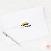 Sticker Rond Logo Honey Badger (Enveloppe)