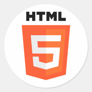 Sticker Rond Logo HTML 5