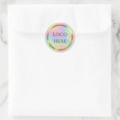 Sticker Rond Logo ici (Sac)