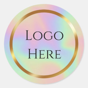 Sticker Rond Logo ici