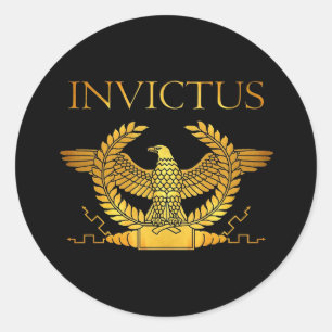 Sticker Rond logo invictus