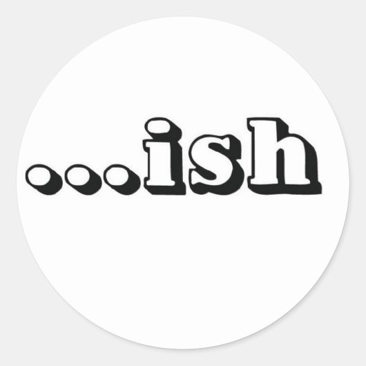 Sticker Rond logo ish Wt (Devant)