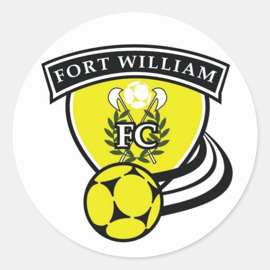 Sticker Rond Logo -Kit d'équipe - Fort William High... - Custom (Devant)