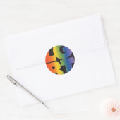Sticker Rond Logo LGBT (Enveloppe)