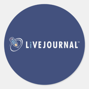 Sticker Rond Logo LiveJournal horizontal